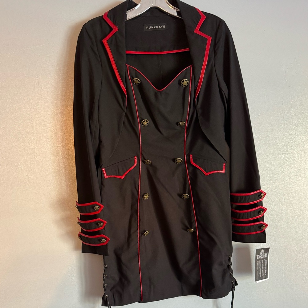 Steampunk Punk Military Inspired Dress Cosplay